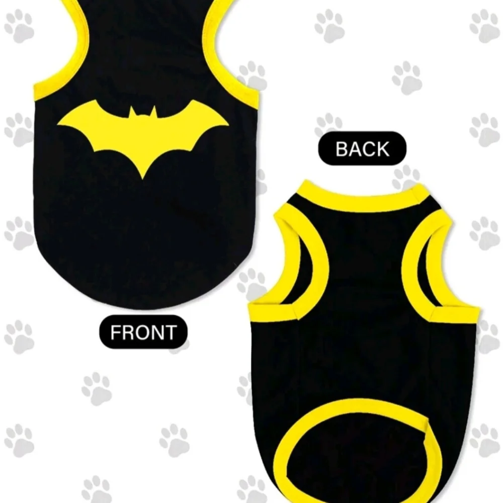 2 New Pet Batman/spiderman tee